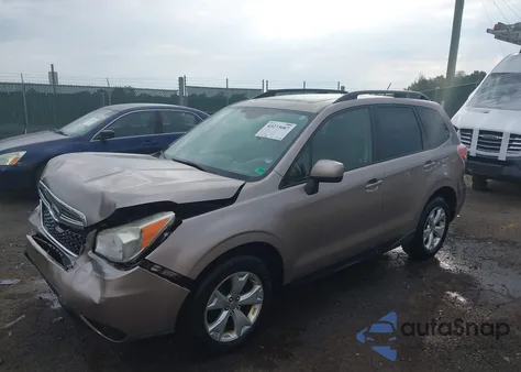 2015 Subaru Forester 2.5I Premium из США, поврежденный, VIN JF2SJAFC2FH432713